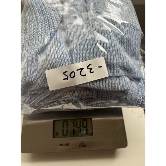 Talbots Womens 1/4 Zip Up Pullover Sweater Plus Sz 2X Blue Cable knit Office - Picture 12 of 12